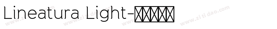 Lineatura Light字体转换